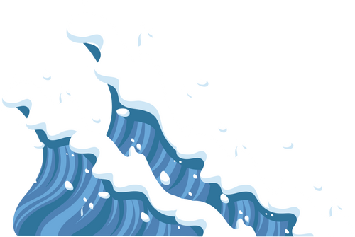 Two Big Ocean Waves